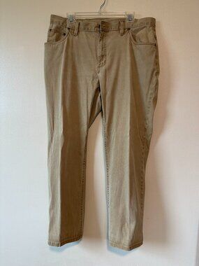 Bill's Khakis dark khaki tan denim pants 36"x32"